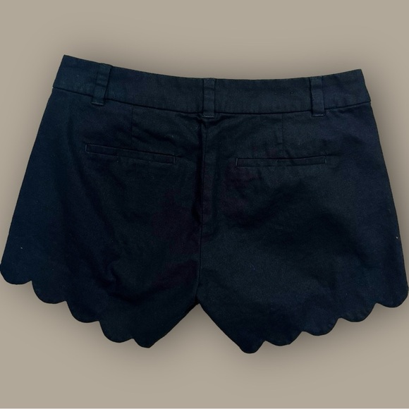 J. Crew ‘4” Linen-Cotton Scalloped Hem Short’ in Black Size 0 - Picture 7 of 16